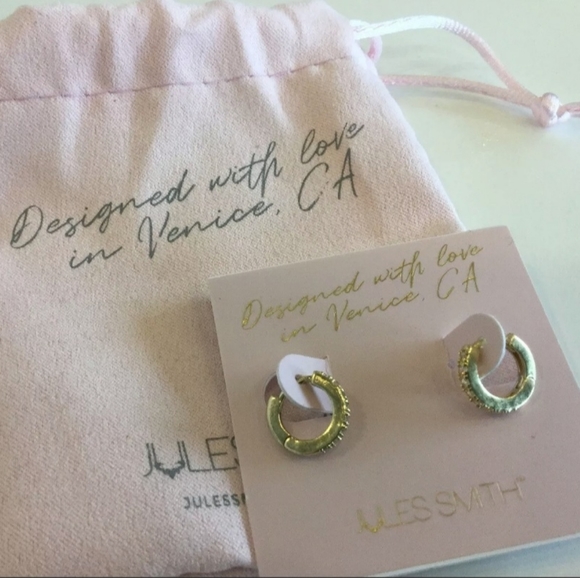 JULES SMITH 14K Gold Plated Daisy Chain Bracelet w/Huggie Hoop Earrings Set - Picture 10 of 14